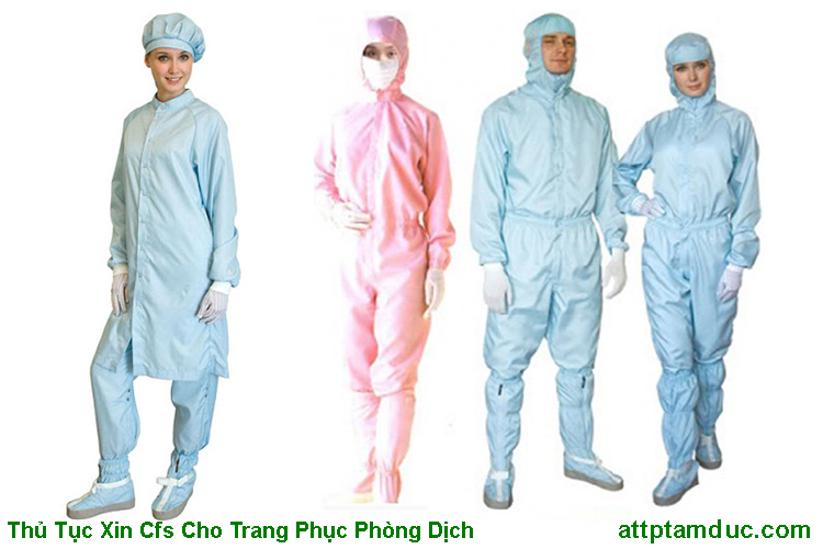 Giấy chứng nhận lưu hành tự do CFS cho trang phục phòng dịch tại Hà Nội